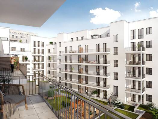 Wohnung zur Miete - Erstbezug 882 € 2 Zimmer 65,3 m² Dachgeschoss, 5. Geschoss Prager Straße 103 Reudnitz-Thonberg Leipzig 04317