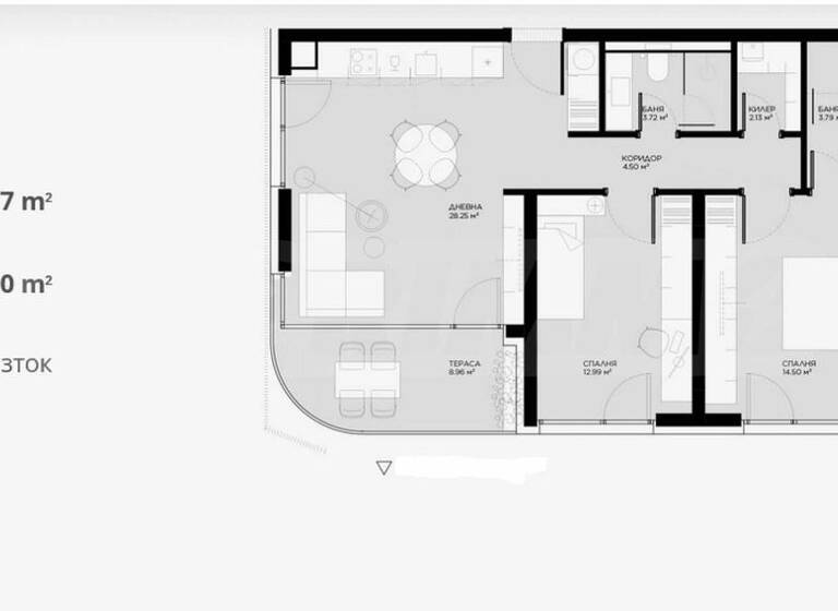 Studio zum Kauf 270.640 € 112 m² Sofia