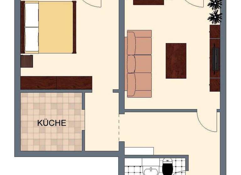 Wohnung zur Miete 339 € 2 Zimmer 51 m² 2. Geschoss Lommatzscher Straße 24 Döbeln 04720