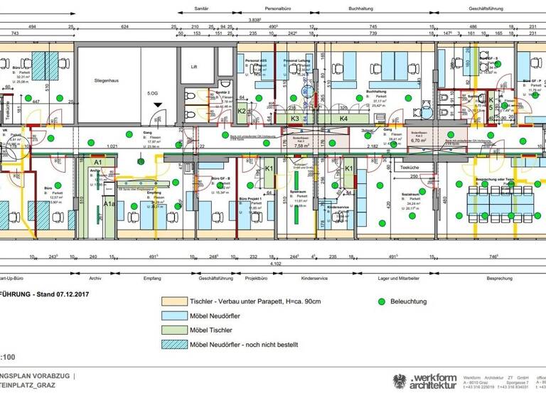 Bürofläche zur Miete 10 € 305 m² Bürofläche Sankt Leonhard Graz 8010