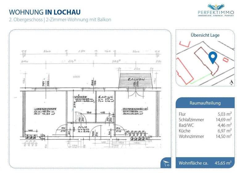 Wohnung zum Kauf 214.000 € 2 Zimmer 45 m² 2. Geschoss Lochau 6911