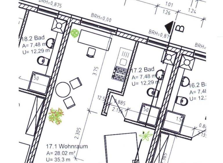 Studio zur Miete 320 € 1 Zimmer 35,5 m² An der Krebswiese 20 Ilmenau 98693