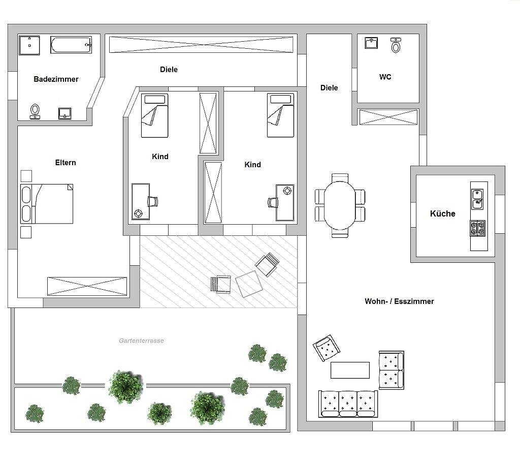 Wohnung zur Miete 1.250 € 4,5 Zimmer 116 m²<br/>Wohnfläche Tiengen Tiengen 79761