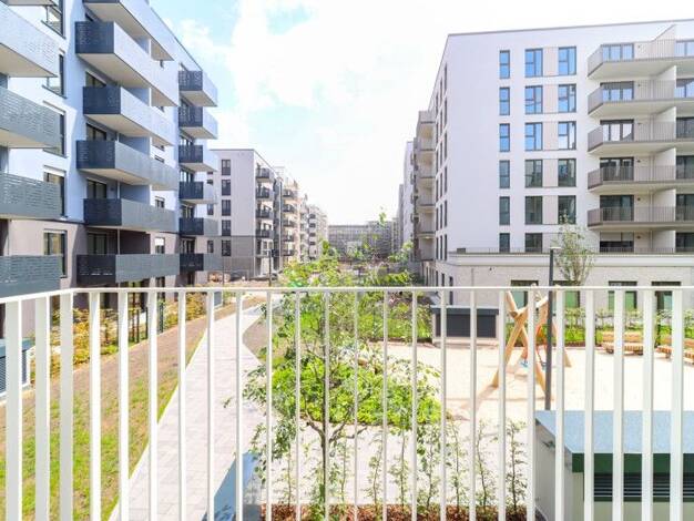 Wohnung zur Miete - Erstbezug 1.144 € 2 Zimmer 46,1 m² 1. Geschoss frei ab 01.01.2026 Karoline-Veith-Straße 33 Bockenheim Frankfurt-Bockenheim 60486