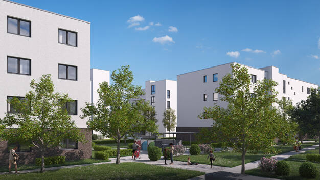 Wohnung zur Miete - Erstbezug 1.168 € 3 Zimmer 88,1 m² 3. Geschoss frei ab 01.08.2025 Julius-Hirsch-Straße 5 Mitte Dortmund 44135