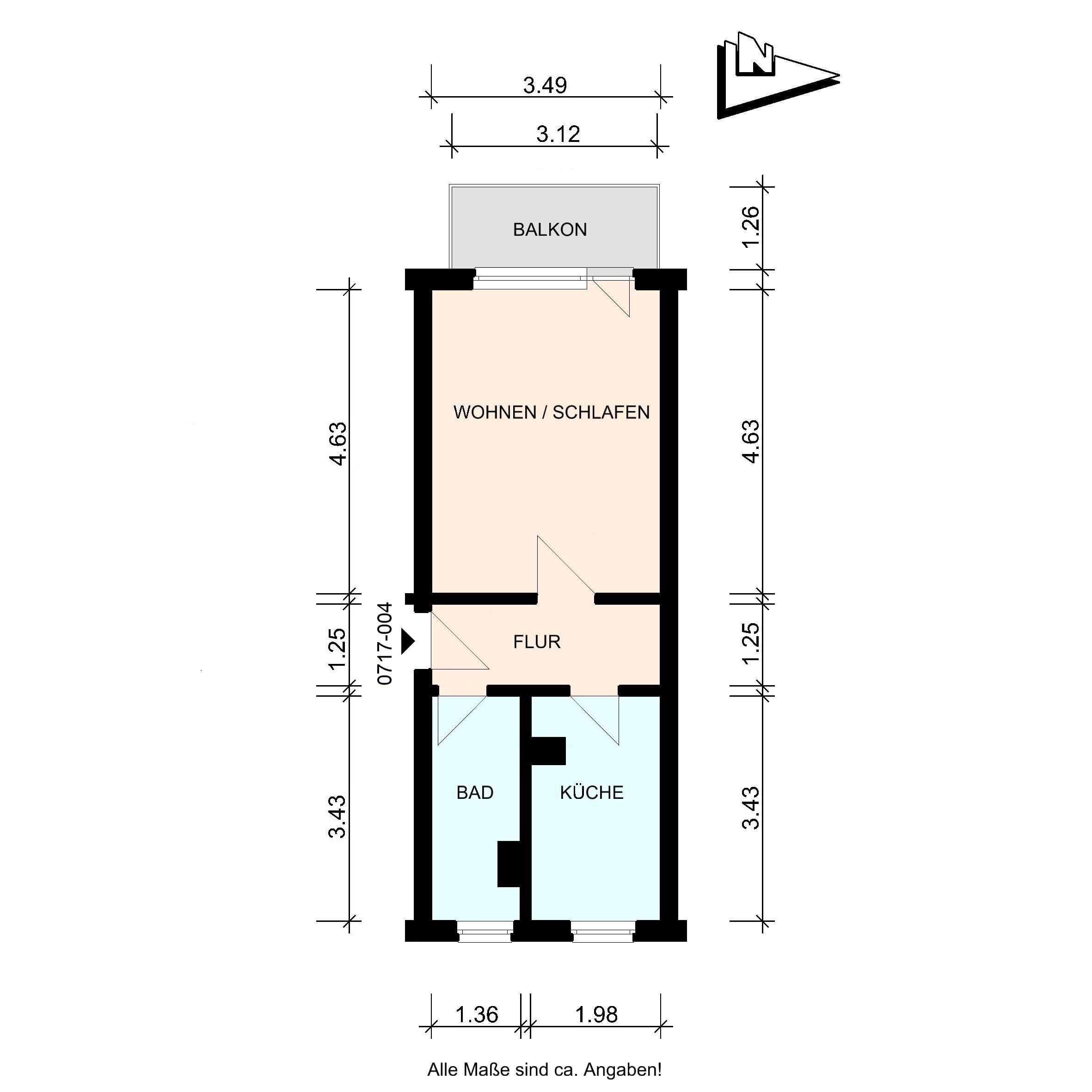 Wohnung zur Miete 191 € 1 Zimmer 32,3 m²<br/>Wohnfläche 1.<br/>Geschoss 01.04.2025<br/>Verfügbarkeit Fritz-Reuter-Platz 17 Warin Warin 19417