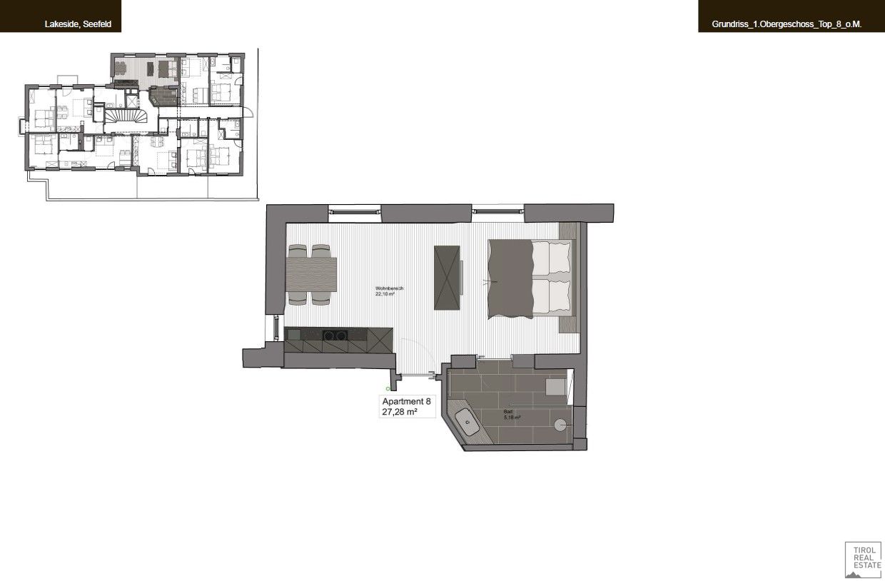 Studio zum Kauf 199.000 € 1 Zimmer 27,4 m²<br/>Wohnfläche 1.<br/>Geschoss Seefeld in Tirol 6100