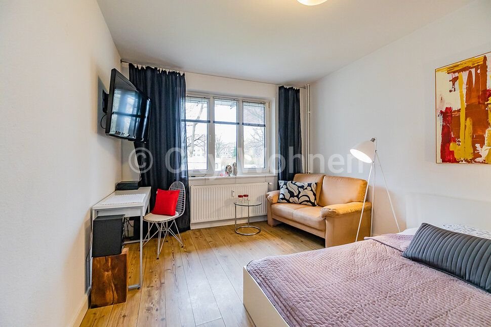 Wohnung zur Miete Wohnen auf Zeit 1.385 € 1 Zimmer 33 m²<br/>Wohnfläche ab sofort<br/>Verfügbarkeit Biedermannplatz Barmbek - Süd Hamburg 22083