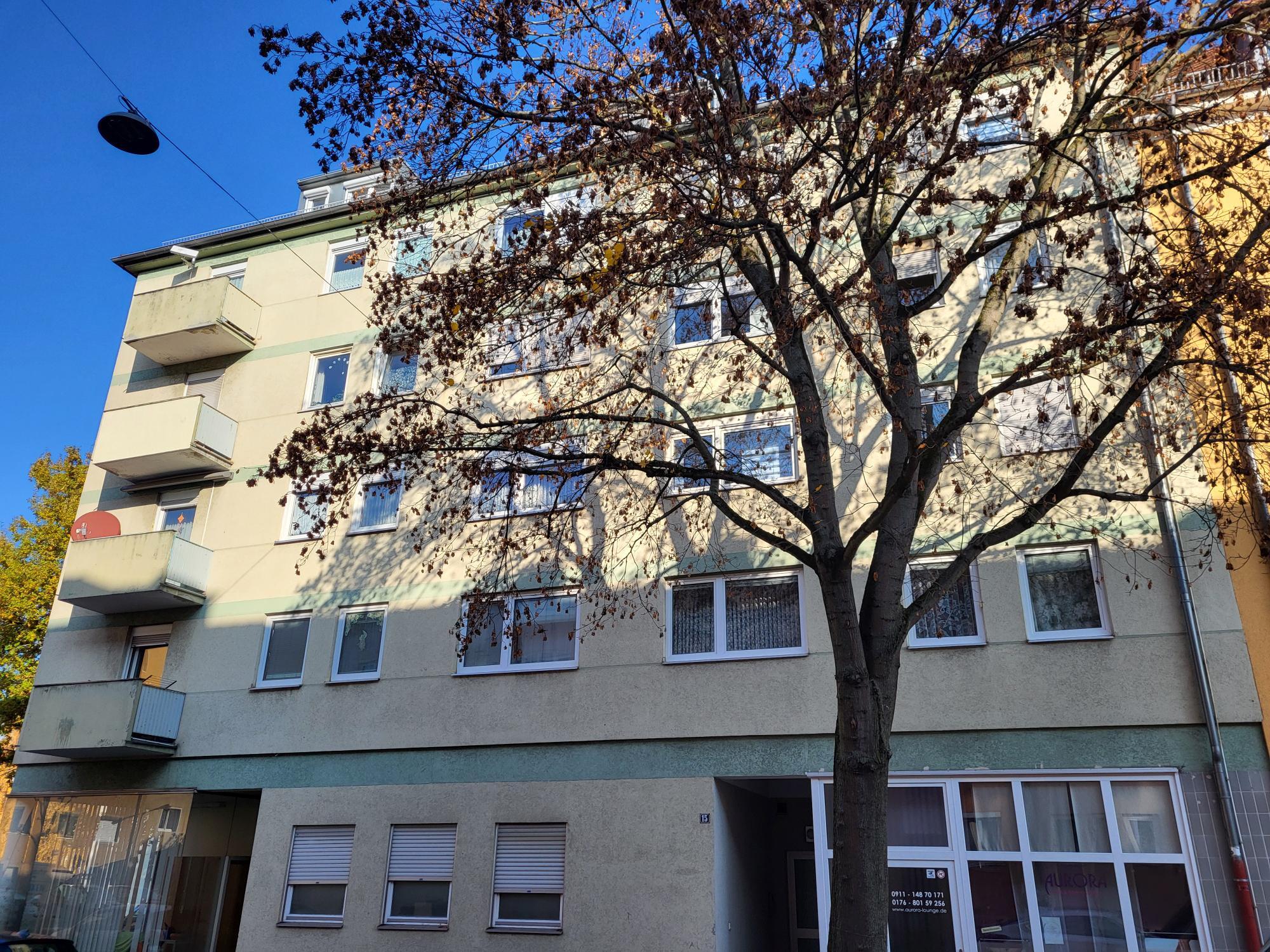 Wohnung zum Kauf provisionsfrei 120.000 € 1 Zimmer 33 m²<br/>Wohnfläche 2.<br/>Geschoss ab sofort<br/>Verfügbarkeit Herschelstraße Steinbühl Nürnberg 90443