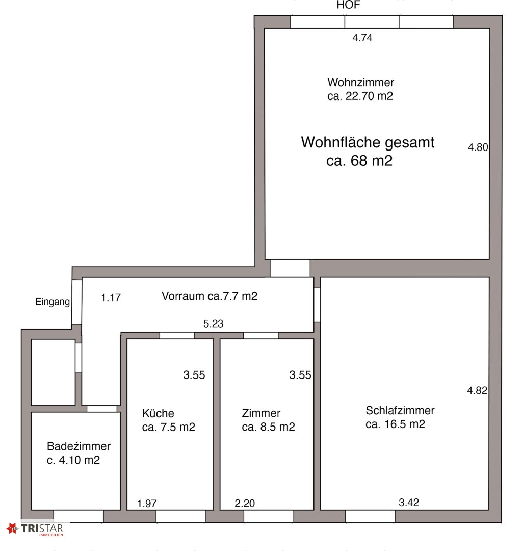 Wohnung zum Kauf 197.000 € 3 Zimmer 68 m²<br/>Wohnfläche EG<br/>Geschoss Fischamend 2401