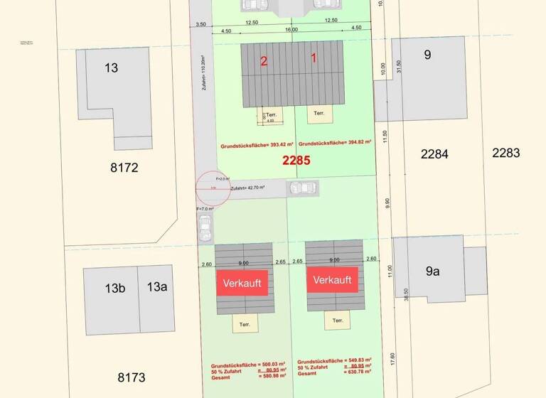 Grundstück zum Kauf 299.500 € 394 m² Grundstück Hinsbeker Berg 11 Poppenbüttel Hamburg 22399