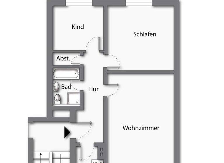Wohnung zum Kauf 169.000 € 2,5 Zimmer 70 m² Nordstadt Flensburg / Nordstadt 24939