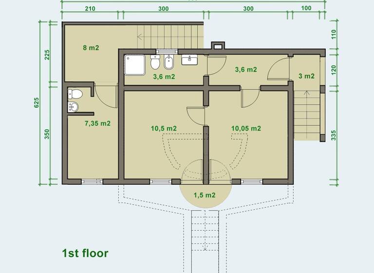 Doppelhaushälfte zum Kauf 285.000 € 5 Zimmer 80 m² 200 m² Grundstück Liznjan 52203