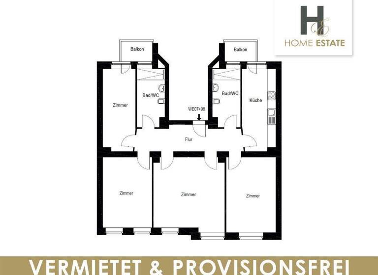 Wohnung zum Kauf provisionsfrei als Kapitalanlage geeignet 359.000 € 4 Zimmer 125 m² Engertstraße 4 Lindenau Leipzig 04179