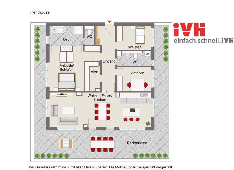 Penthouse zum Kauf - Erstbezug provisionsfrei 695.000 € 4 Zimmer 184 m² frei ab sofort Walsrode 29664