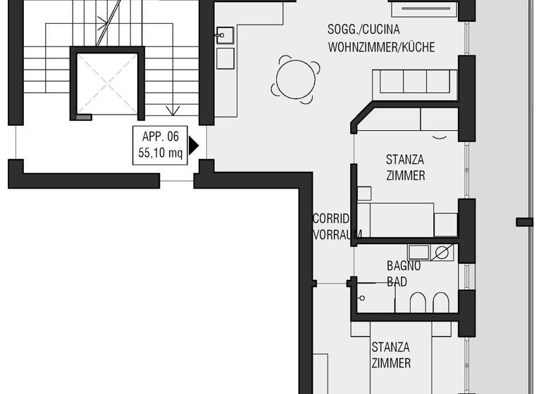 Wohnung zum Kauf 450.000 € 3 Zimmer 84 m² 2. Geschoss frei ab sofort Parkstraße Bozen 39100