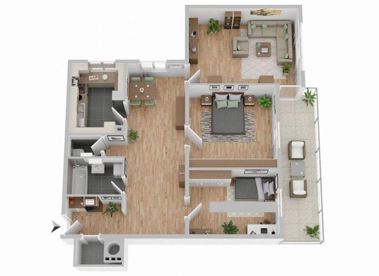 Wohnung zum Kauf 295.000 € 3 Zimmer 103 m² 2. Geschoss Oberteuringen 88094