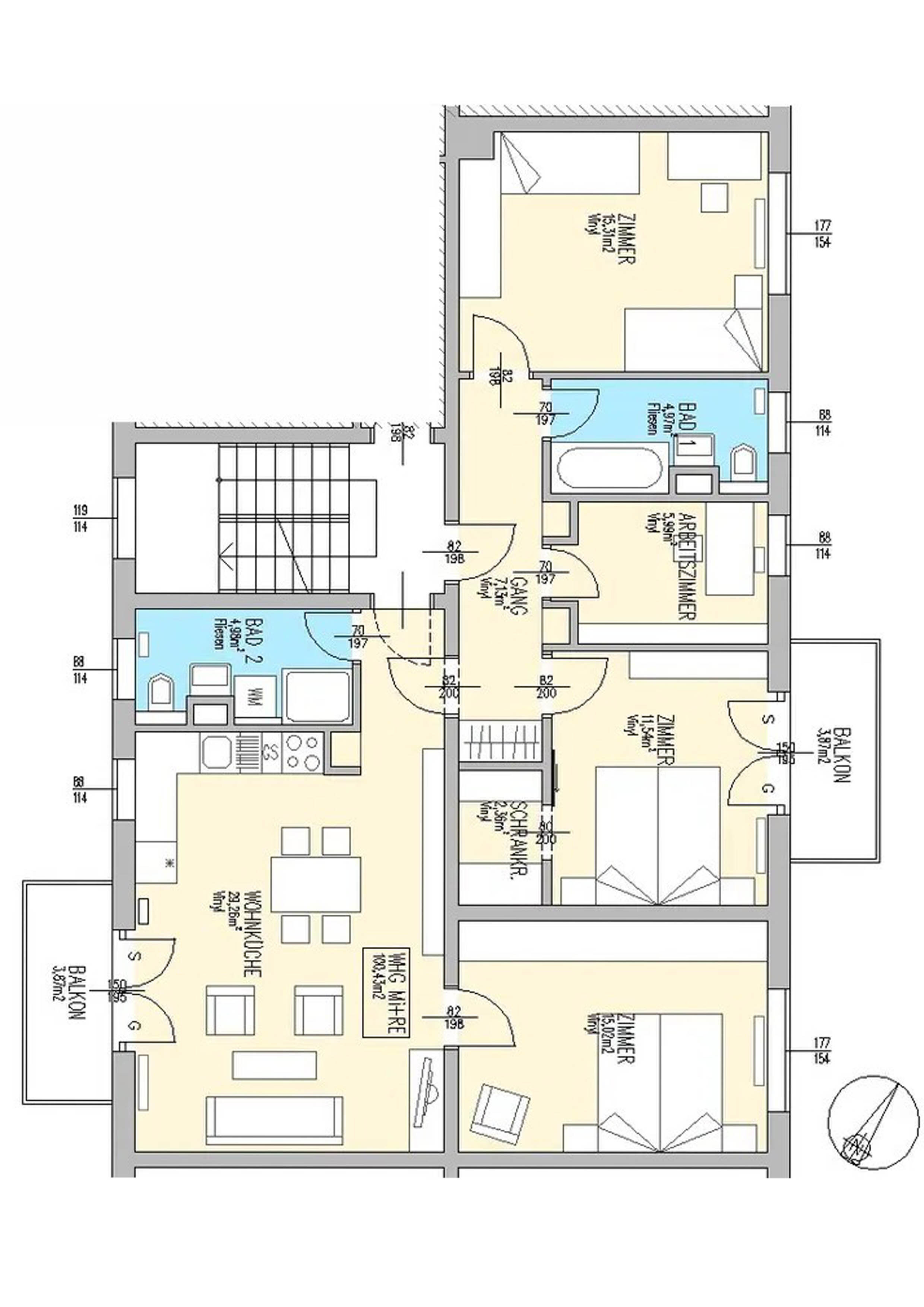 Wohnung zum Kauf 120.000 € 4,5 Zimmer 100 m²<br/>Wohnfläche 2.<br/>Geschoss Weißenfels Weißenfels 06667