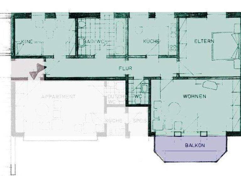 Wohnung zum Kauf als Kapitalanlage geeignet 125.000 € 3 Zimmer 89,9 m² Frühlingstraße 21 Bad Brückenau 97769