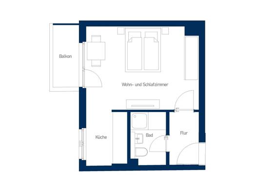 Studio zur Miete 754 € 1 Zimmer 32 m² 1. Geschoss frei ab 01.05.2026 Bismarckstraße 45 Steglitz Berlin 12169