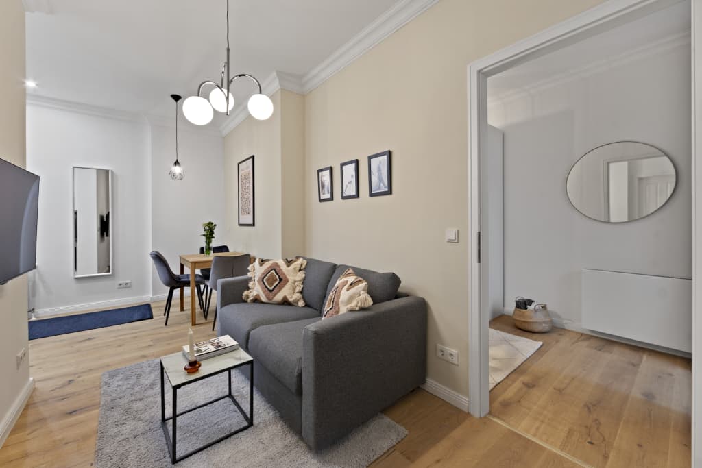 Wohnung zur Miete Wohnen auf Zeit 1.712 € 2 Zimmer 40 m²<br/>Wohnfläche ab sofort<br/>Verfügbarkeit Schreinerstraße Friedrichshain Berlin 10247