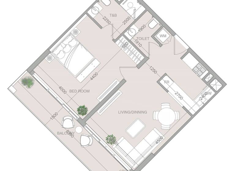 Wohnung zum Kauf provisionsfrei 292.936 € 2 Zimmer 74,1 m² Dubai 00000