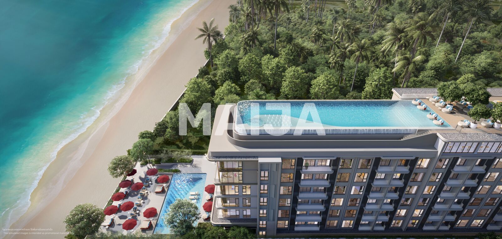 Studio zum Kauf 173.435 € 2 Zimmer 47 m²<br/>Wohnfläche 4.<br/>Geschoss Soi Na Jomptien 22, Na Jomtien Sattahip 20250