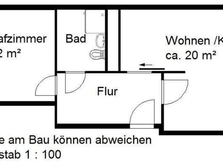 Wohnung zur Miete 198 € 2 Zimmer 41,2 m² 1. Geschoss Friedrich-Hesekiel-Str. 8 Silberhöhe Halle (Saale) 06132