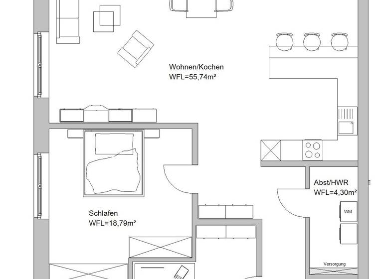 Wohnung zum Kauf provisionsfrei 534.200 € 3 Zimmer 120,3 m²<br/>Wohnfläche 1.<br/>Geschoss Drensteinfurt Drensteinfurt 48317