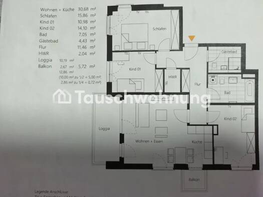 Wohnung zur Miete Tauschwohnung 1.442 € 4 Zimmer 102 m² 3. Geschoss Bornstedt Potsdam 14469