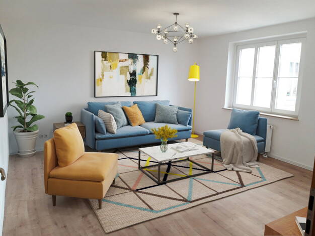 Wohnung zur Miete 642 € 2 Zimmer 64,3 m² EG frei ab 01.05.2026 Lommatzscher Platz 6 Mickten Dresden 01139