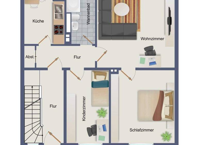 Wohnung zum Kauf 269.000 € 3 Zimmer 67,6 m² Geschoss 1/2 Eidelstedt Hamburg 22523