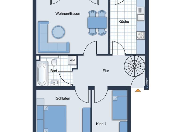 Maisonette zum Kauf provisionsfrei 295.000 € 4 Zimmer 93 m² 2. Geschoss Lipp Bedburg 50181