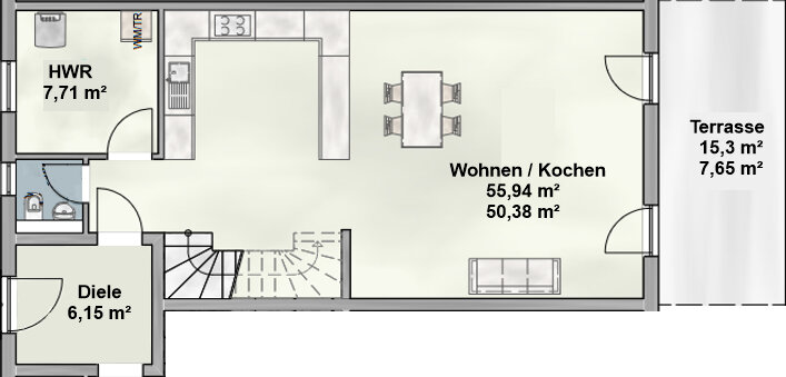 Reihenmittelhaus zum Kauf 789.000 € 6 Zimmer 180 m²<br/>Wohnfläche 268 m²<br/>Grundstück Tuntenhausen 83104