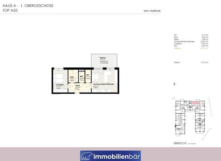 Wohnung zum Kauf - Erstbezug 236.052 € 2 Zimmer 51,9 m² 1. Geschoss frei ab sofort Leumühle 1 Pupping 4070