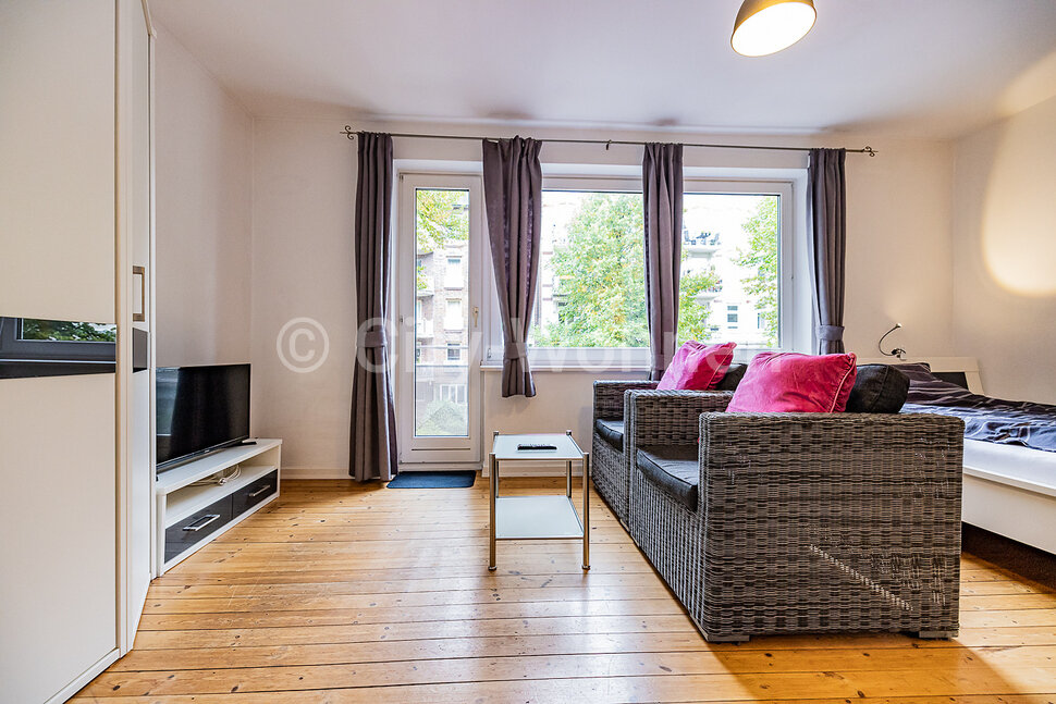 Wohnung zur Miete Wohnen auf Zeit 1.030 € 1 Zimmer 27 m²<br/>Wohnfläche 15.04.2025<br/>Verfügbarkeit Sillemstraße Eimsbüttel Hamburg 20257