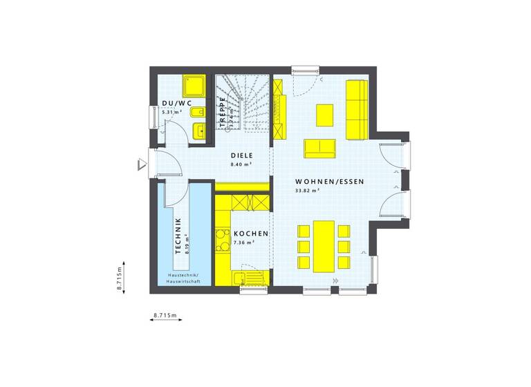 Einfamilienhaus zum Kauf provisionsfrei 458.799 € 4 Zimmer 125 m²<br/>Wohnfläche 865 m²<br/>Grundstück Eckarts Zeitlofs 97799