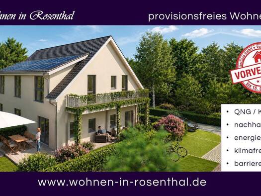 Wohnung zum Kauf - Erstbezug provisionsfrei 545.000 € 3 Zimmer 64,2 m² 1. Geschoss frei ab 15.02.2027 Am Rollberg 12 Rosenthal Pankow 13158