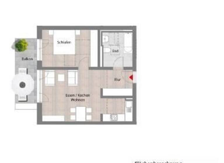 Wohnung zur Miete 950 € 2 Zimmer 56,6 m² 2. Geschoss Erlanger Straße 45 Thon Nürnberg 90425