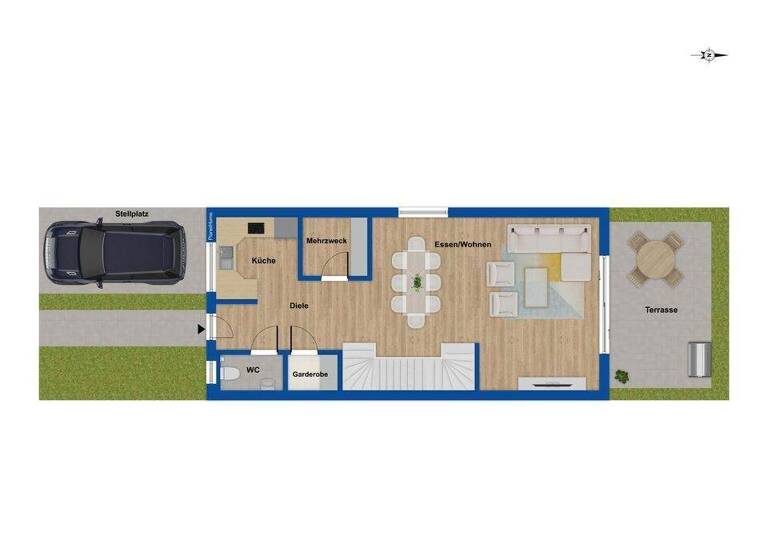 Reihenendhaus zum Kauf provisionsfrei 699.255 € 5 Zimmer 155,4 m² 258 m² Grundstück frei ab 01.03.2026 Kaulsdorf Berlin 12621