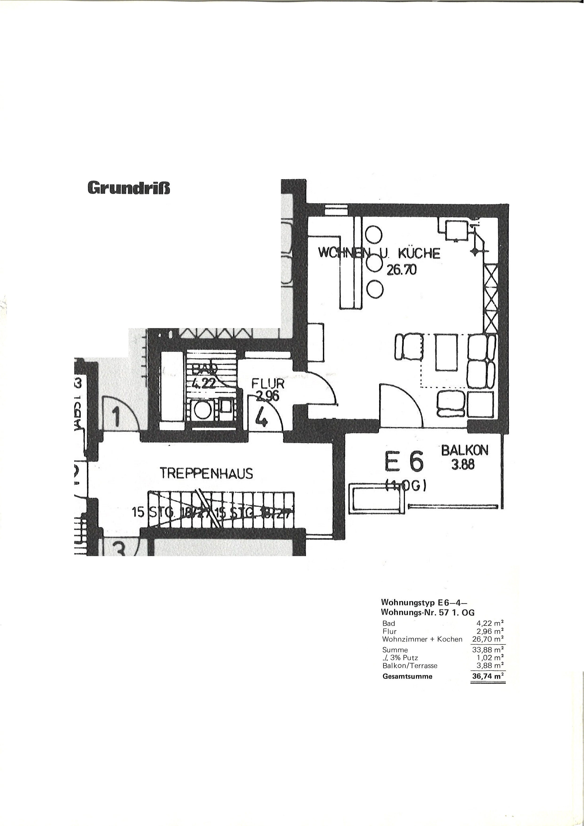 Wohnung zum Kauf 105.000 € 1 Zimmer 37 m²<br/>Wohnfläche 1.<br/>Geschoss Aussiger Straße 25g West Waldkraiburg 84478