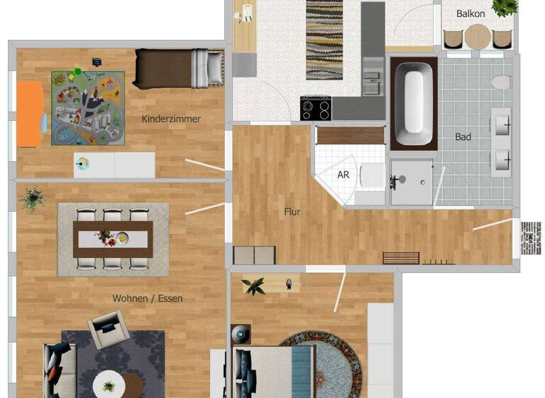 Wohnung zum Kauf 522.500 € 3 Zimmer 117 m² 1. Geschoss St Johannis Nürnberg 90419