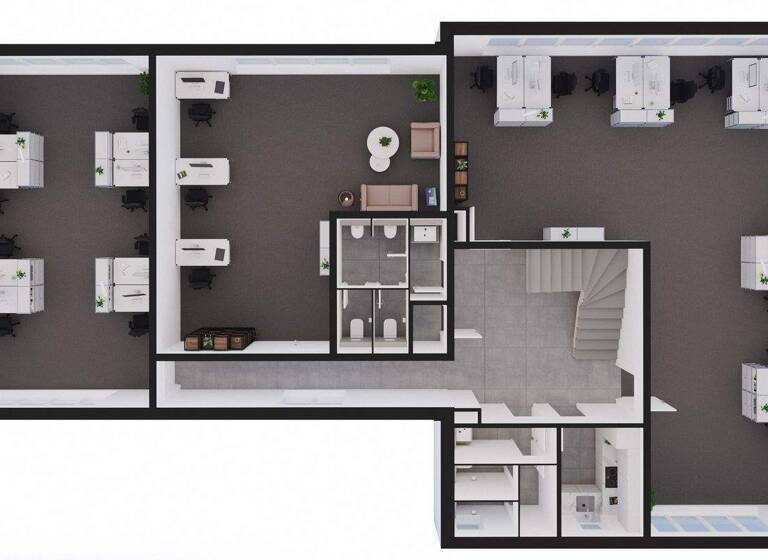 Büro zur Miete - Erstbezug 4 Zimmer 230 m² Bürofläche Carl-Zeiss-Straße 12 Gebersheim Leonberg 71229