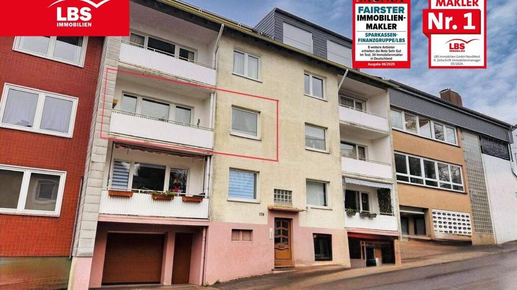 Wohnung zum Kauf 158.000 € 3 Zimmer 68 m² 1. Geschoss frei ab sofort Innen Remscheid 42853