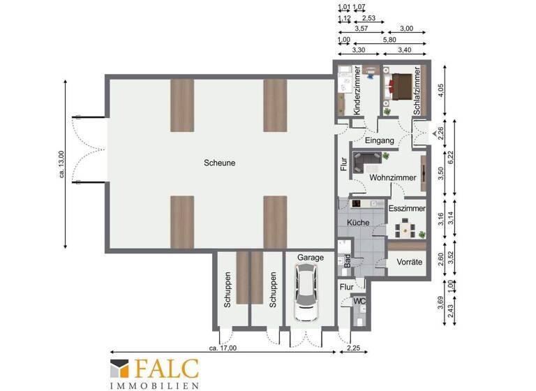 Bauernhaus zum Kauf 299.000 € 5 Zimmer 115 m² 4.783 m² Grundstück Klein Schwansee Kalkhorst 23942