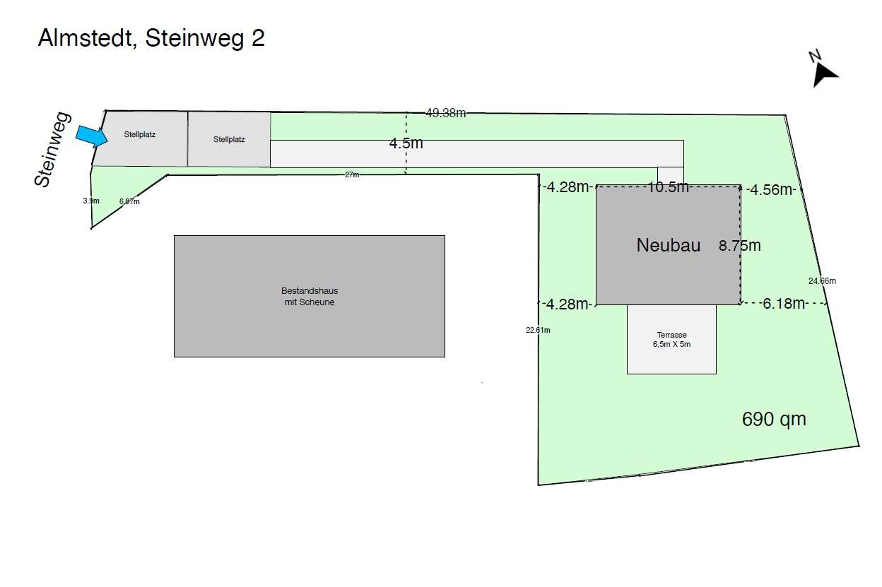 Grundstück zum Kauf 48.000 € 609 m²<br/>Grundstück Almstedt Almstedt 31079