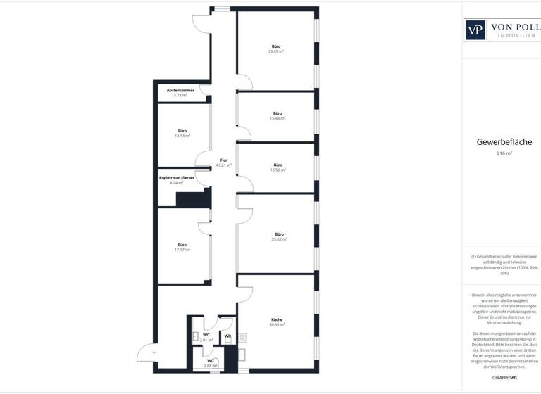 Bürofläche zur Miete provisionsfrei 12 € 5 Zimmer Münchnerau Landshut 84034