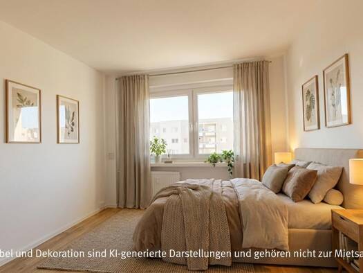 Wohnung zur Miete 412 € 3 Zimmer 57,2 m² 3. Geschoss Aalweg 17 Heide Nord West 06120