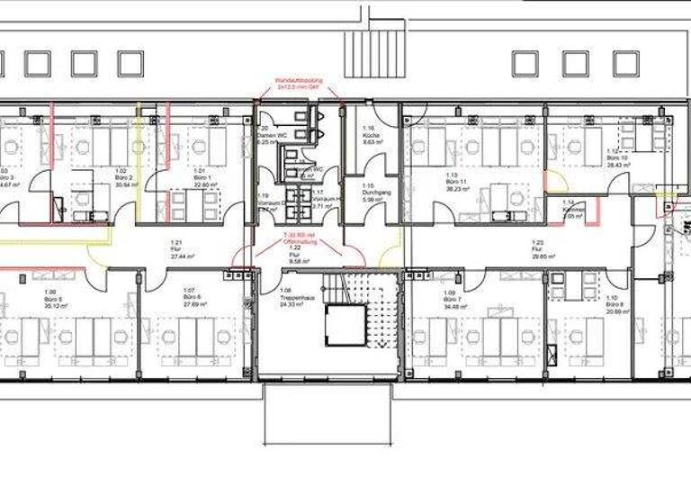 Bürofläche zur Miete 10 € 12 Zimmer 490 m² Bürofläche Jungbusch Mannheim / Innenstadt 68159