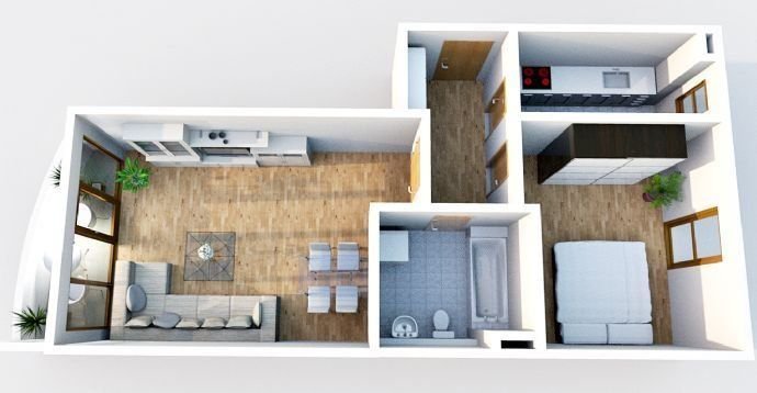 Wohnung zur Miete 325 € 2 Zimmer 54,2 m²<br/>Wohnfläche 1.<br/>Geschoss ab sofort<br/>Verfügbarkeit Fröbelstraße 7 Waldheim Waldheim 04736